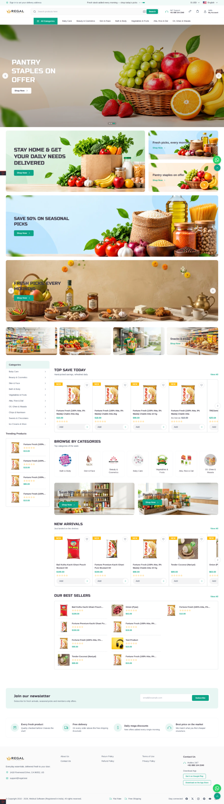 Bagisto Regal Grocery And Multi Purpose Theme