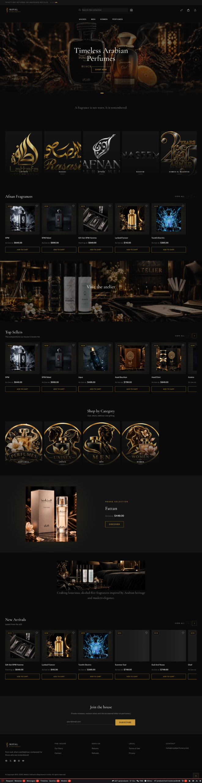 Bagisto Royal Perfumery