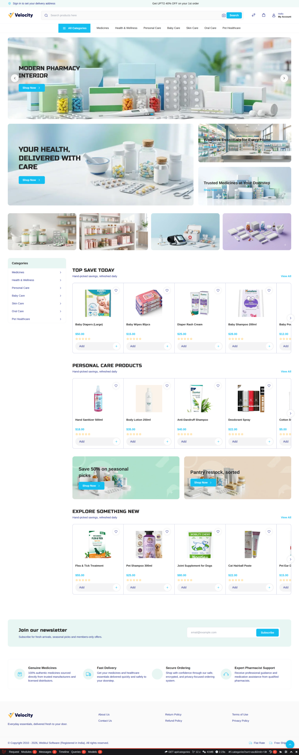 Bagisto Pharmacy Theme